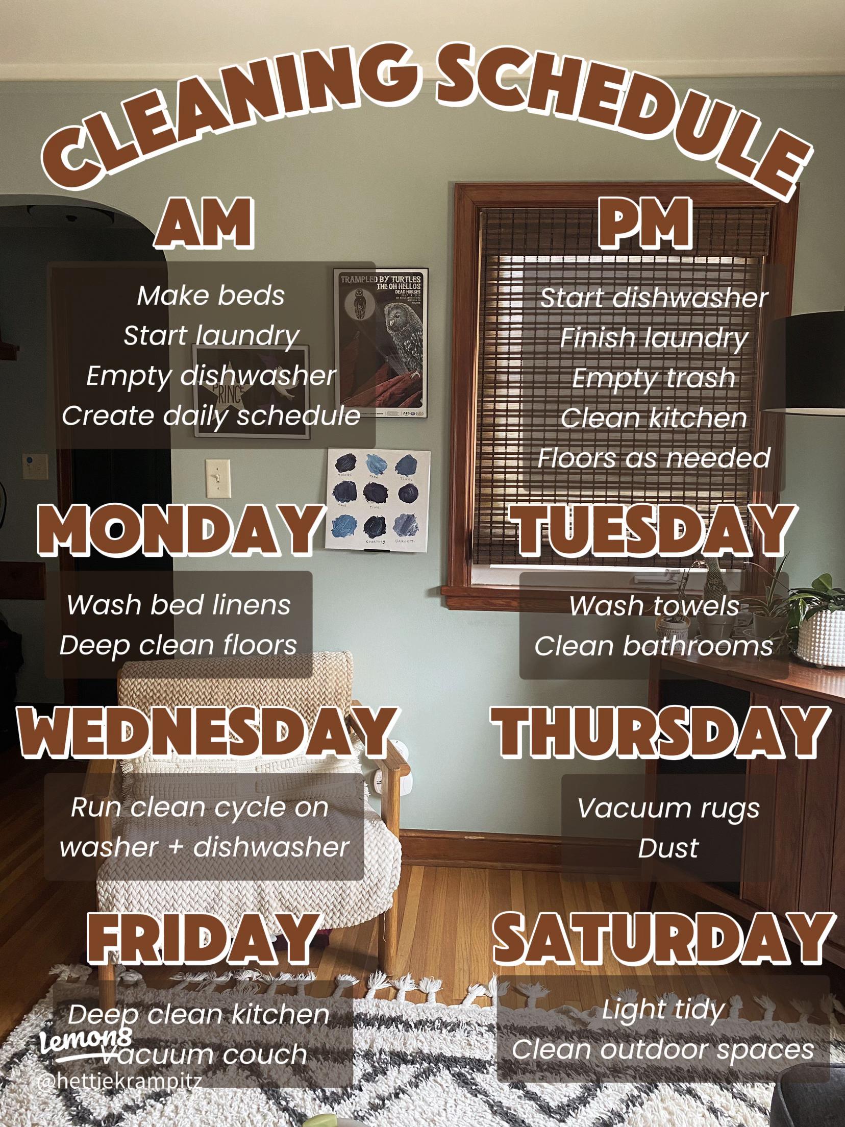 How to Build a Weekly Cleaning Plan